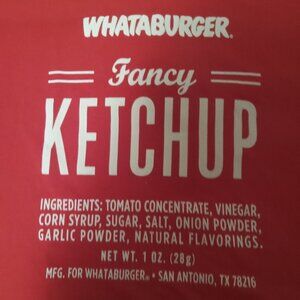 WHATABURGER FANCY KETCHUP UNISEX TEE SIZE-XXL
